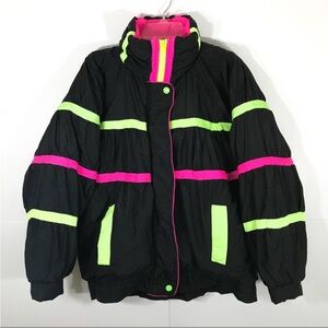 Vtg 80s Women's East West Panda Group Ski Jacket